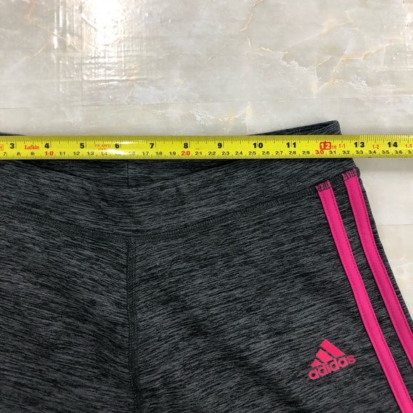 Adidas Girls Dark Gray Legging Size XL - Picture 4 of 5
